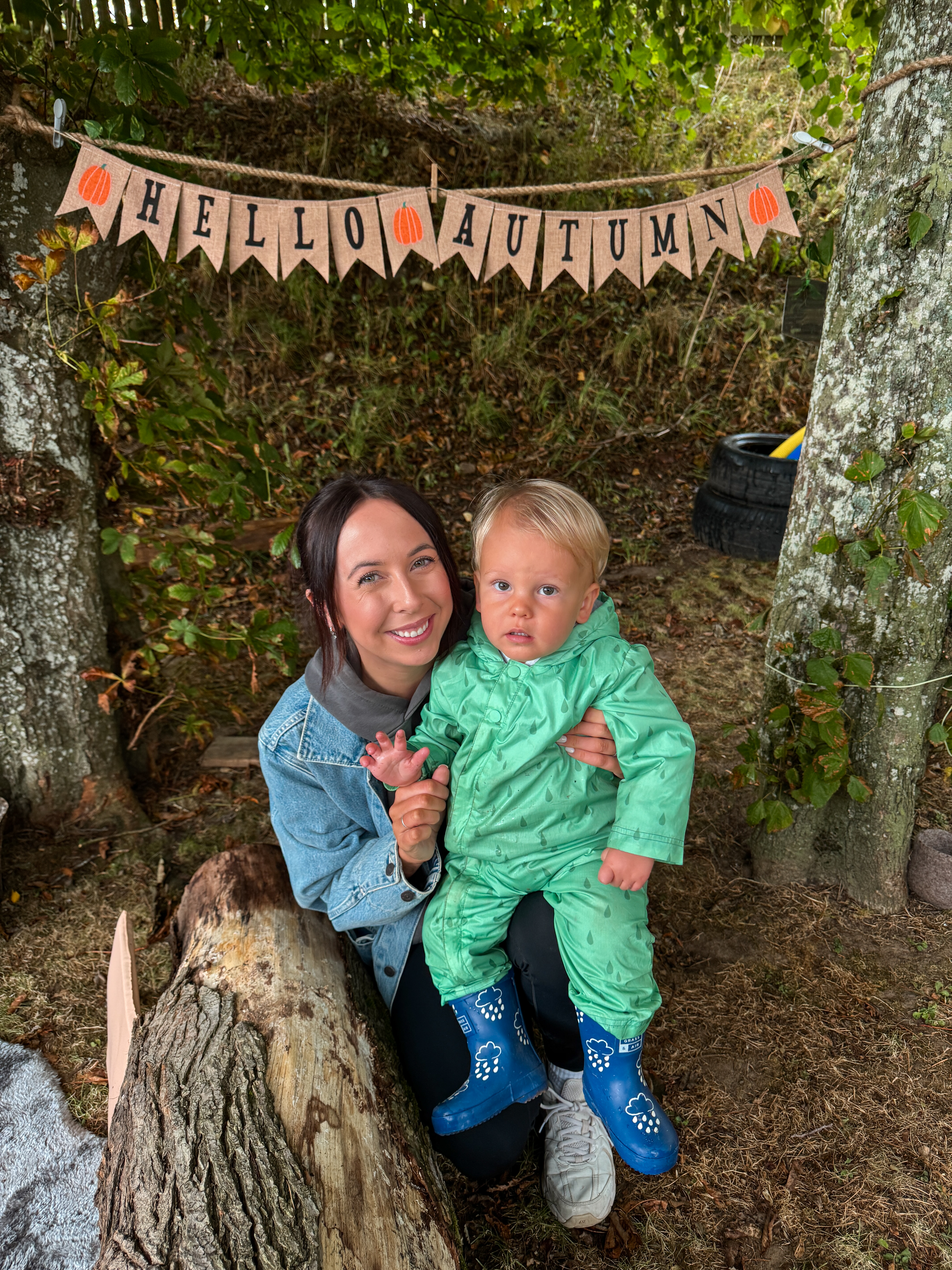 Steph and Asher at a class